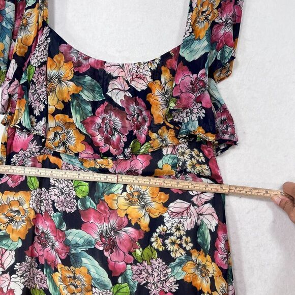 Rachel Pally Dress Women 1X Floral Maxi Flowy Garden Party Coquette Boho NEW - Picture 12 of 15